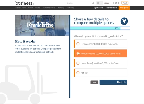 thumbnail of a website