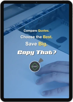 thumbnail image of a tablet showing a business website